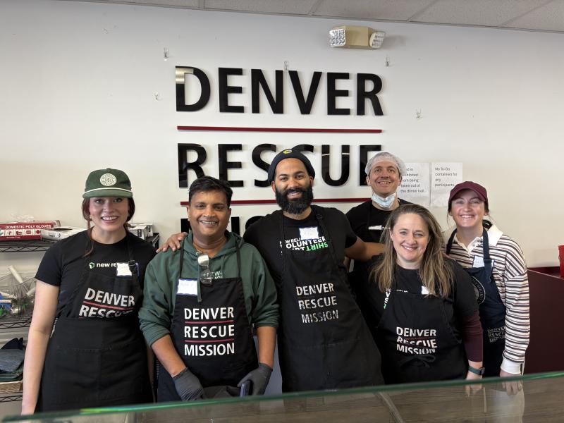 Relics in Denver, Colorado, serving lunch to the community at the Denver Rescue Mission