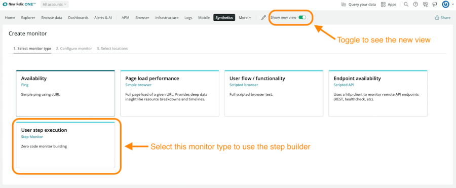 user step execution step monitor example