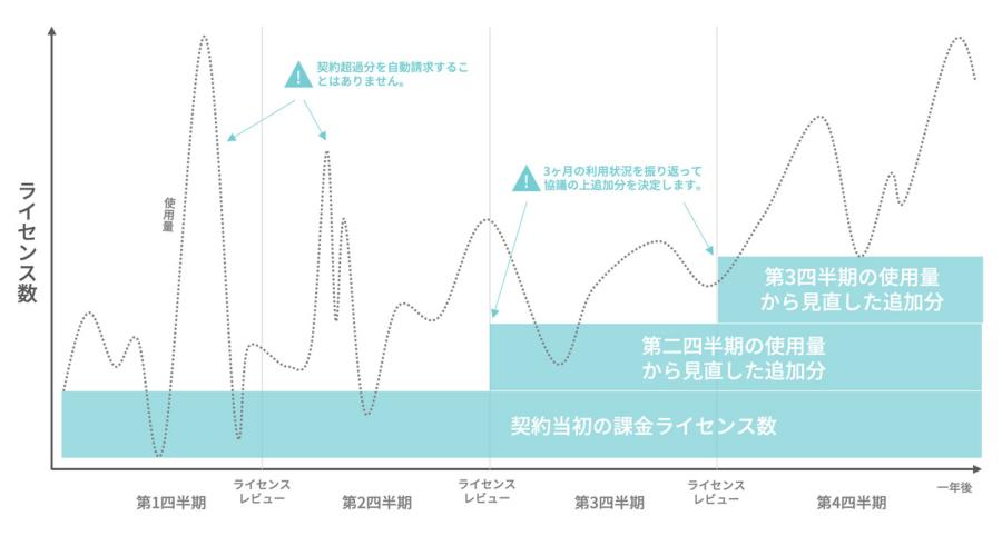 使った分だけ払う」従量課金ではない