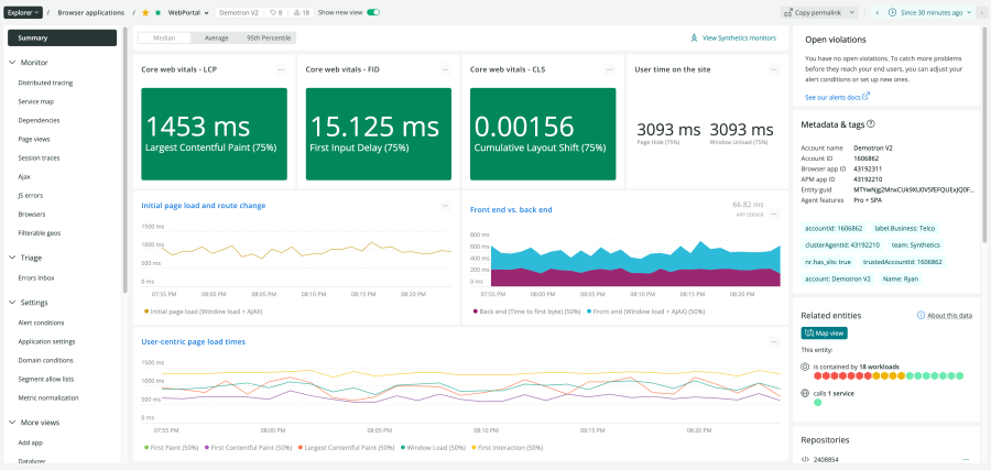 What is real user monitoring RUM New Relic