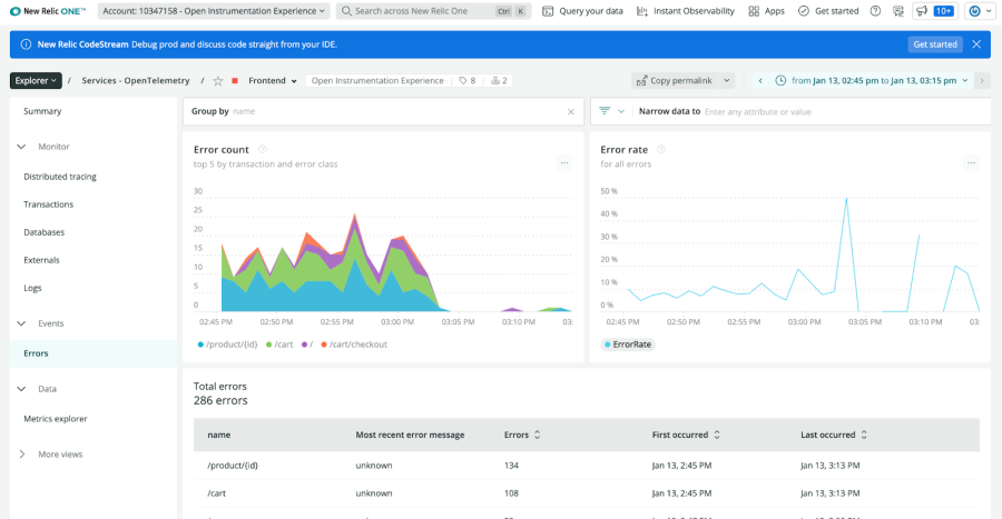 Interface utilisateur des plans de traces