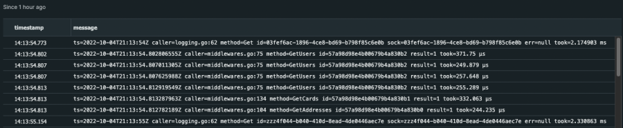 Example of logs with string data to parse