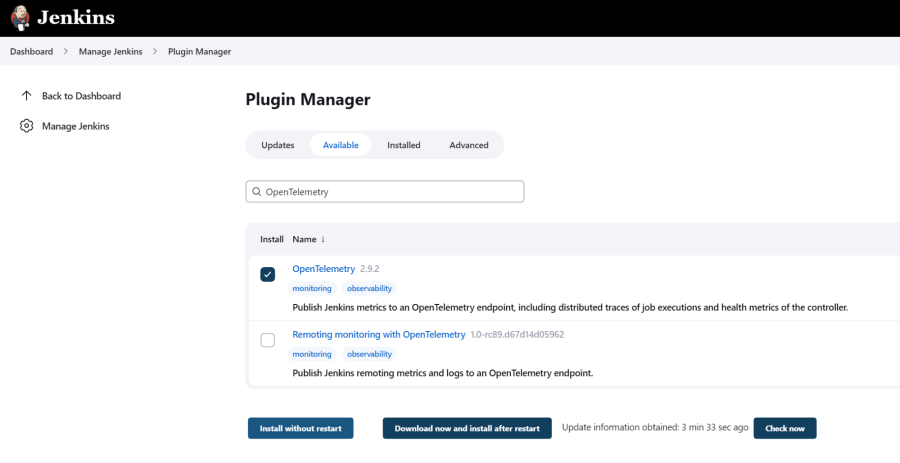 Plugin Manager in Jenkins