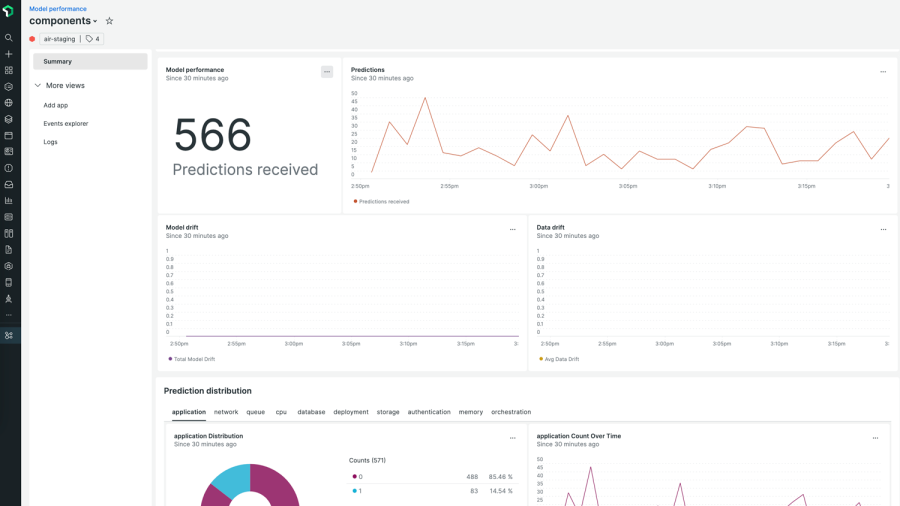 New Relic model performance product capability screen capture 