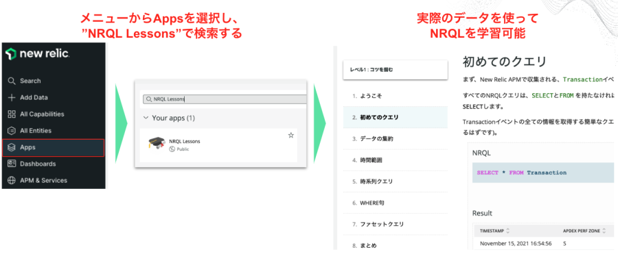 NRQL Lessonsイメージ