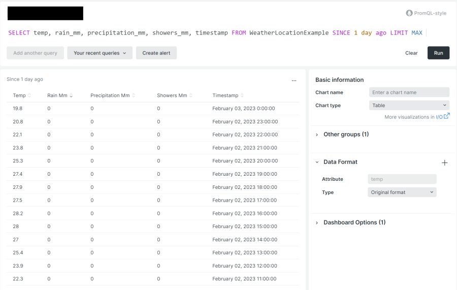 NRQL query