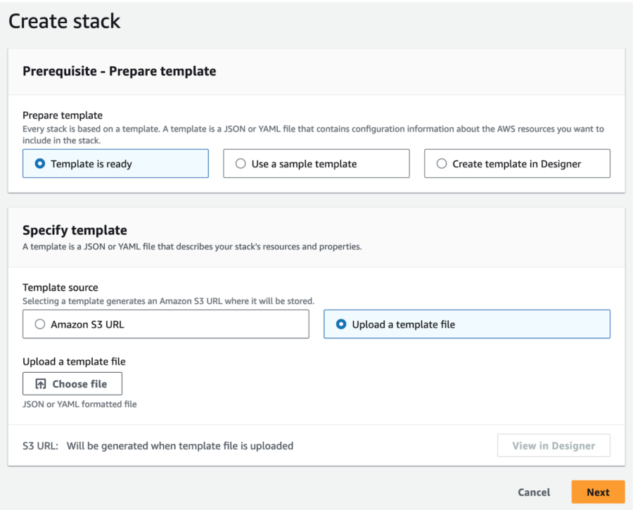 Configuration de l'intégration Mux - Créer le stack