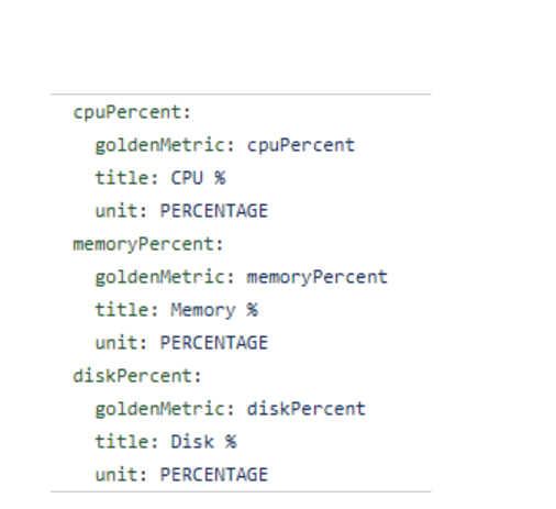 Summary metrics yml example 