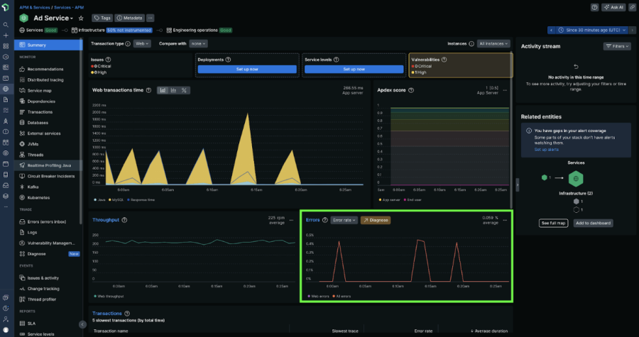 APM Summary Page