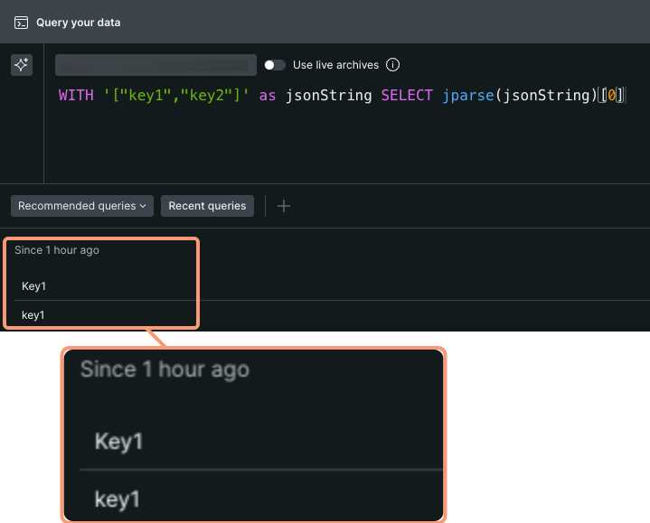 NRQL JParse – Array