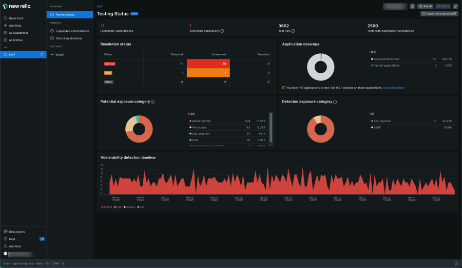 IAST dans New Relic