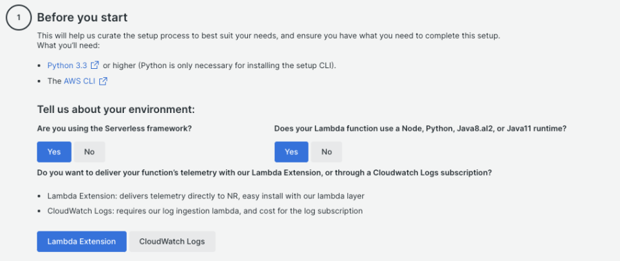 lambda integration 1st step