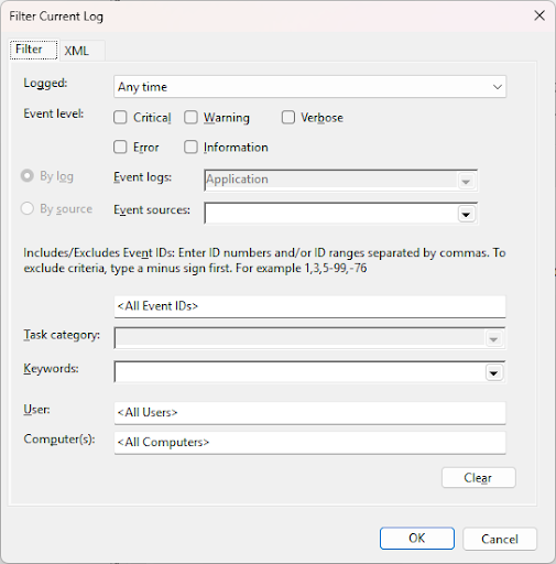 creating filter view