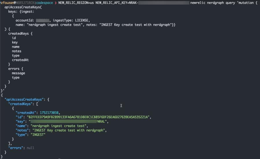 Query output
