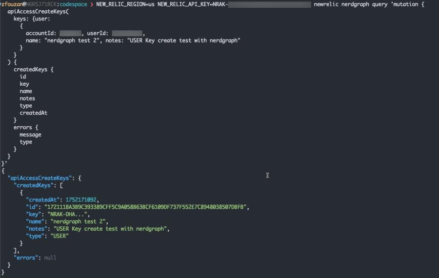 nerdgraph create