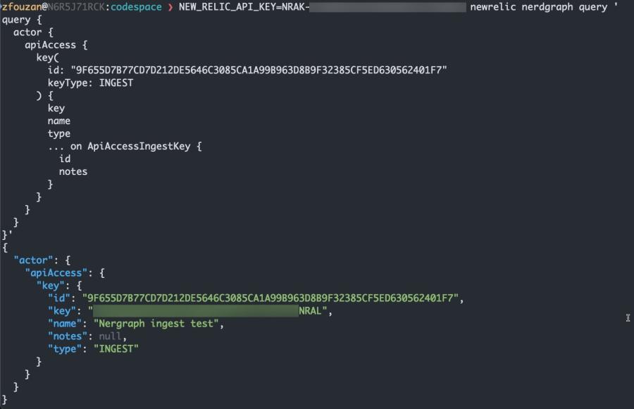 Query output