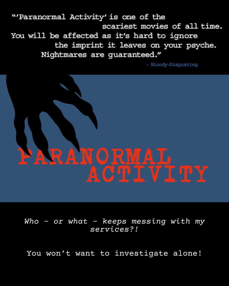 Paranormal Activity movie poster
