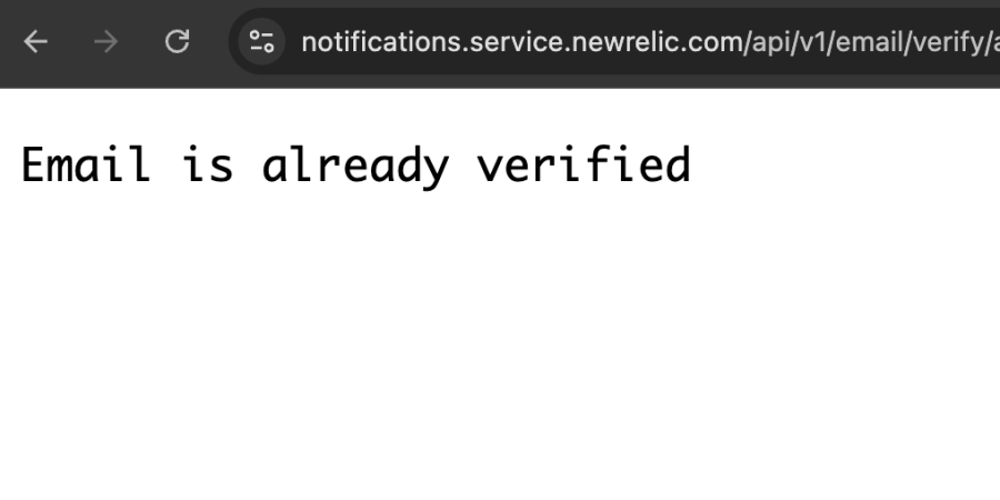alert-email-destination-verification-11: verificationLink access already verified