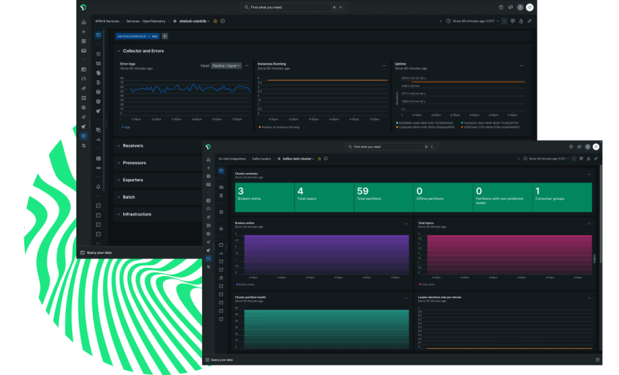 OpenTelemetry can be folded into New Relic for effective troubleshooting, pulling metrics like error logs, uptime, and more