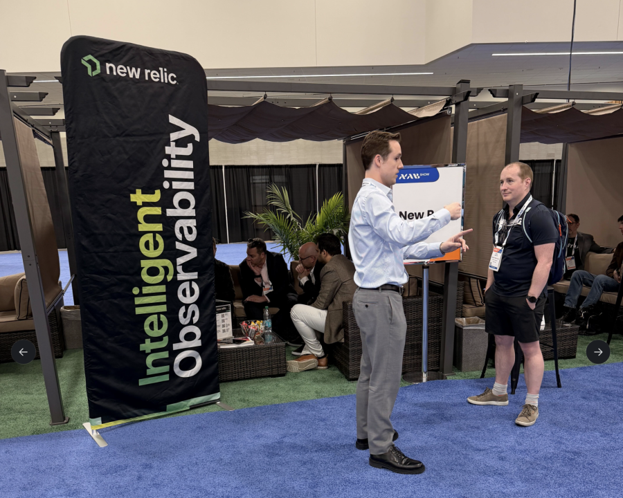 New Relic cabana at NRF Show 2026