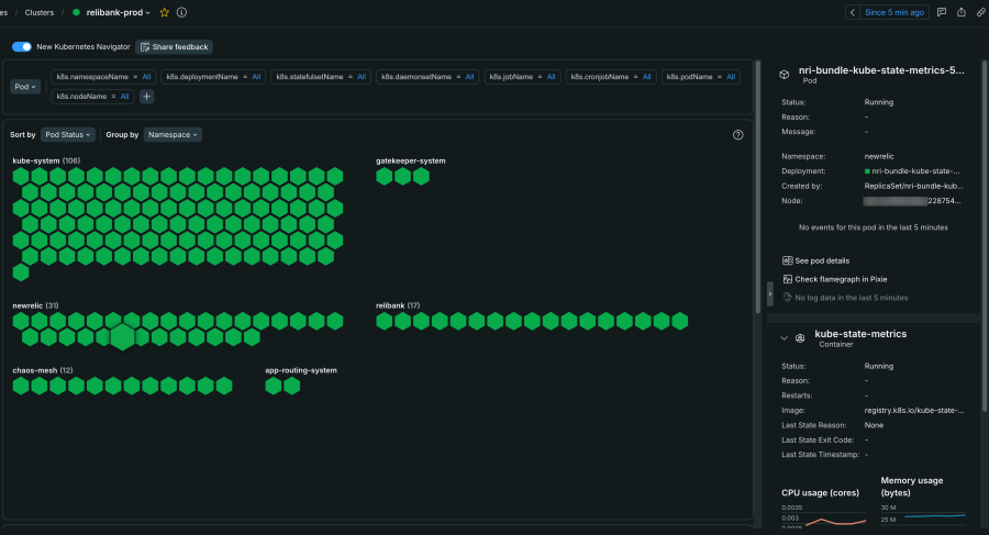 Cluster management UI