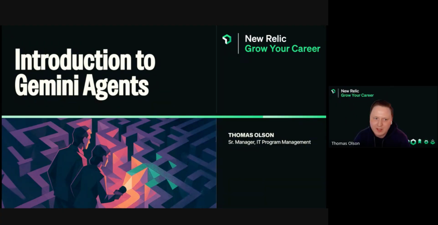 presenting on how employees can leverage Gemini Enterprise and custom AI agents to optimize their workflows and increase productivity