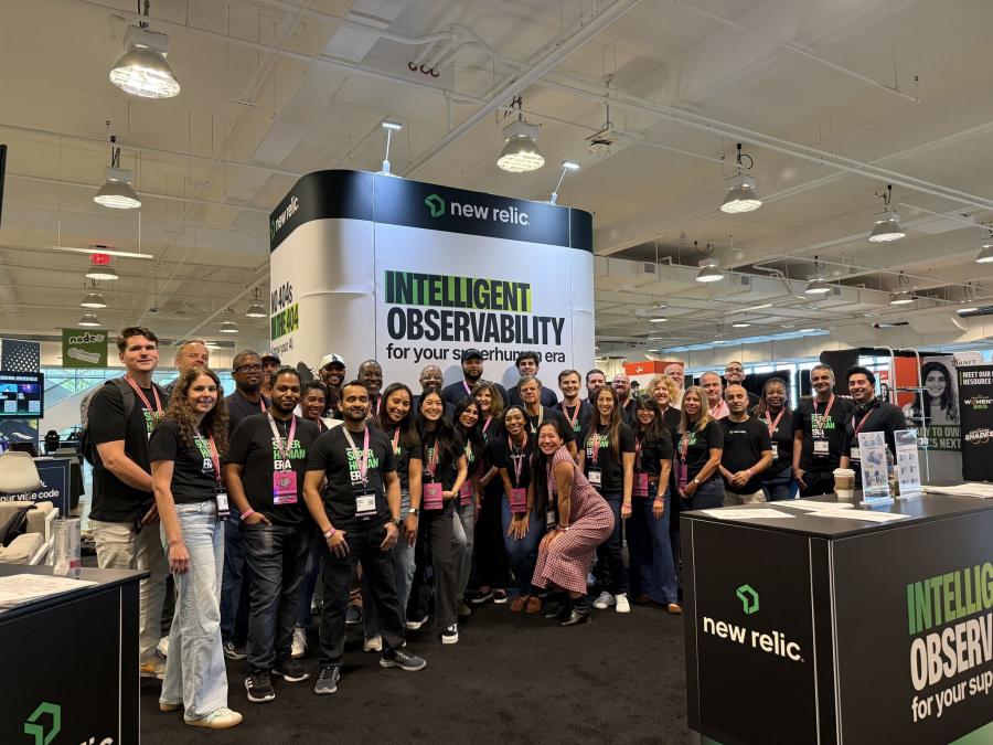 Bringing the energy to RenderATL! The New Relic team gathering together before kicking off Day 1 of the conference.