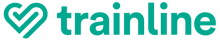 Image depicts the company Trainline's name with a heart next to it
