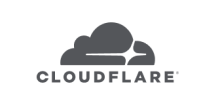 Cloudflare logo in gray