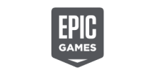 Epic Games Logo in Gray