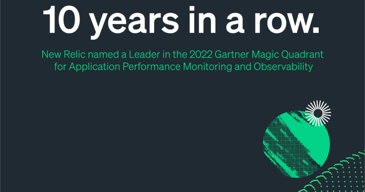 Gartner Observability Leader in 2022 New Relic