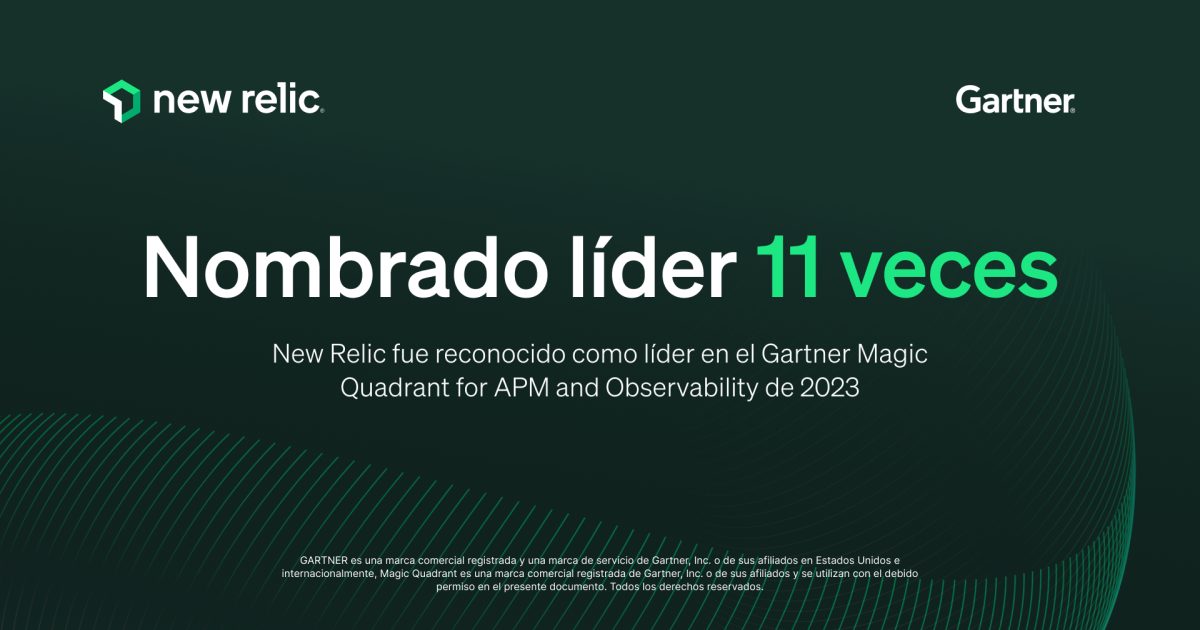 New Relic, nombrado líder en el Magic Quadrant de Gartner 2023 | New Relic