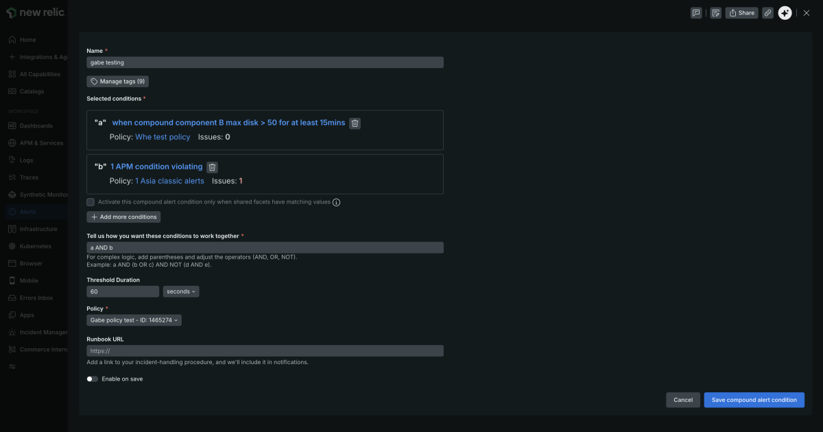 Introducing New Relic Compound Alerts
