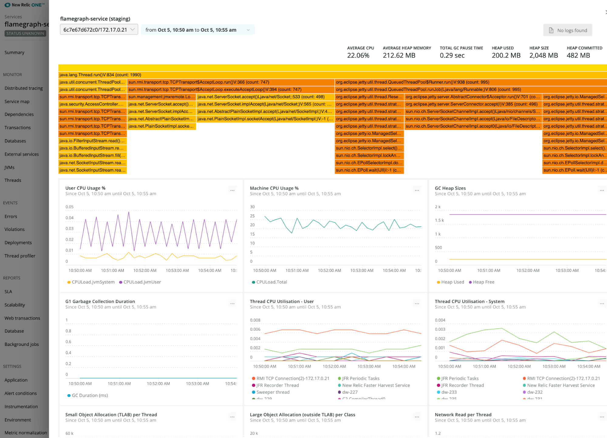 screenshot of Diagnosing bottlenecks in code performance with flamegraphs