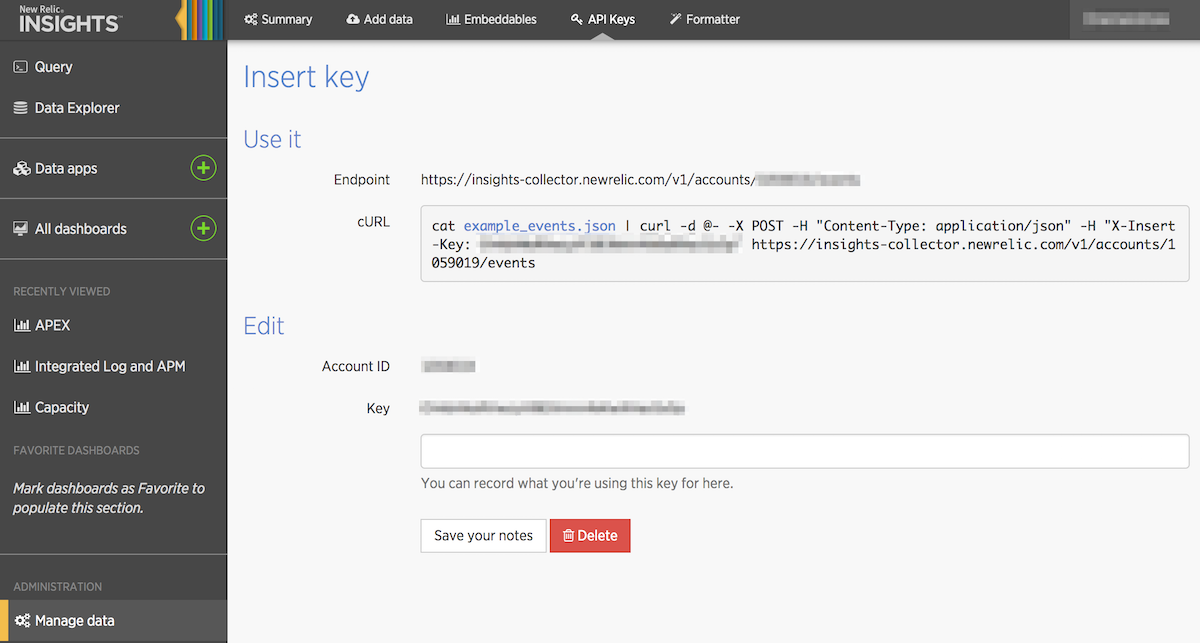 API key