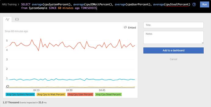 NRQL query in Insights