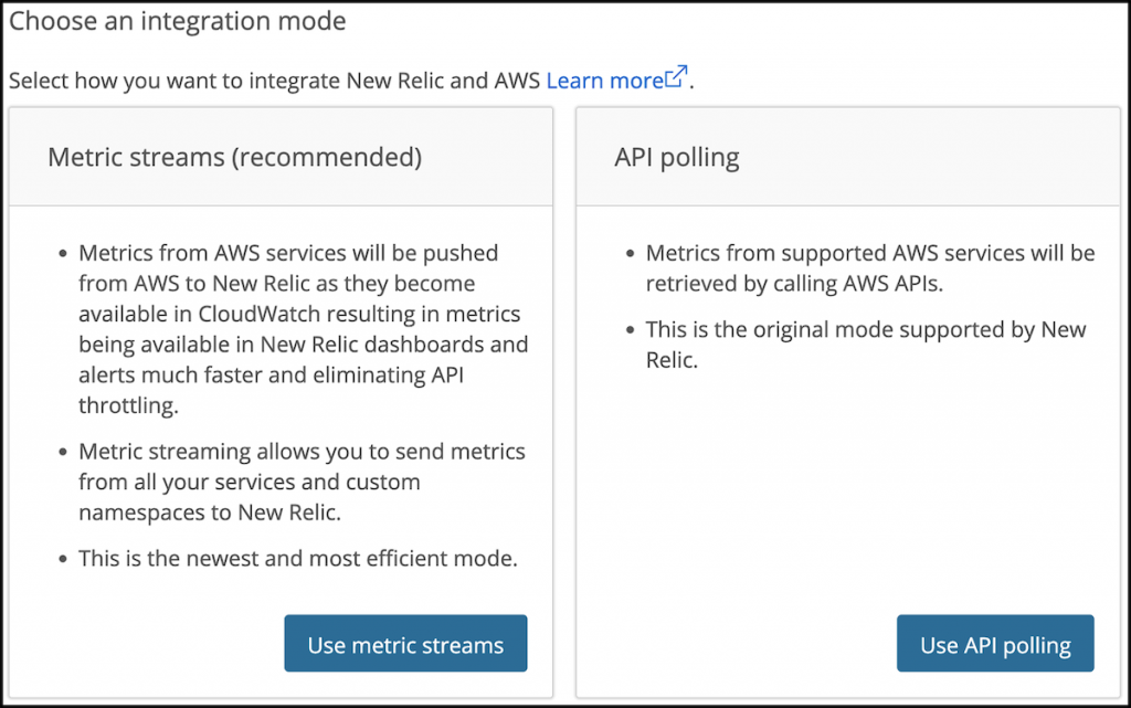 Choose an integration mode