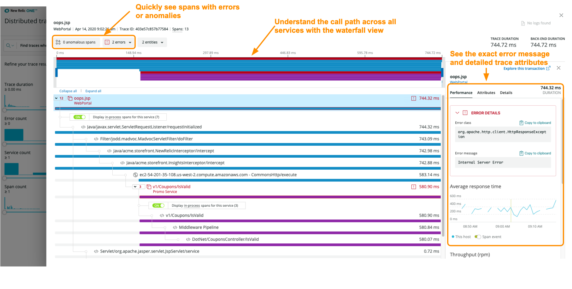 Find and Fix Issues Fast with Distributed Tracing New Relic