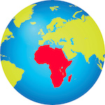 AFRICA globe icon