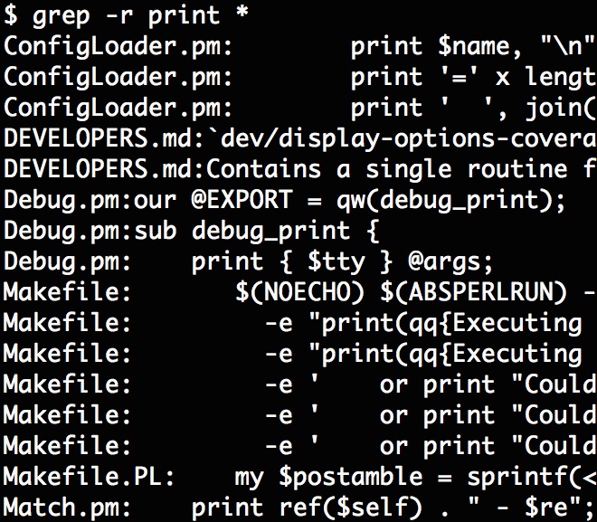 grep perl example print