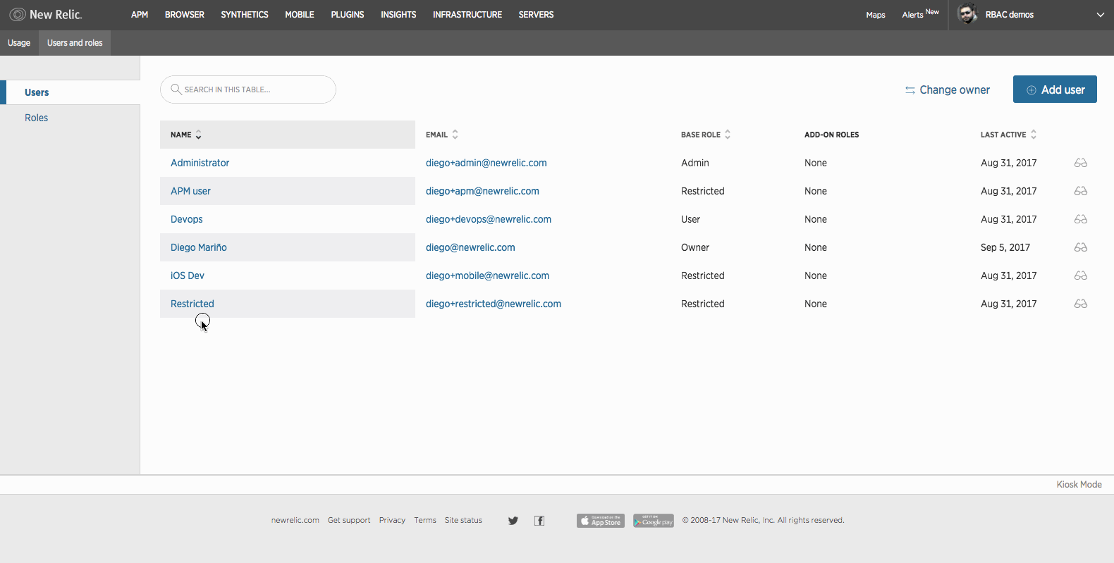 managed add-on roles example